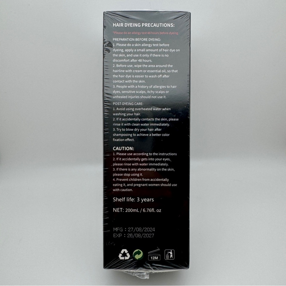 Nova Light Brown Hair Dye Shampoo – 200mL / 6.76 fl oz | Vegan | Paraben-Free - Picture 2 of 4